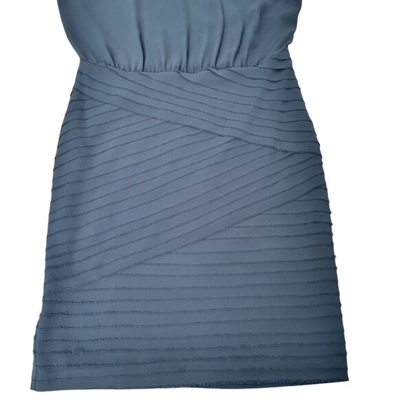 Guess By Marciano Green Turquoise Bluish Criss Cross Knot High Neck Dress Sz M - Picture 6 of 9